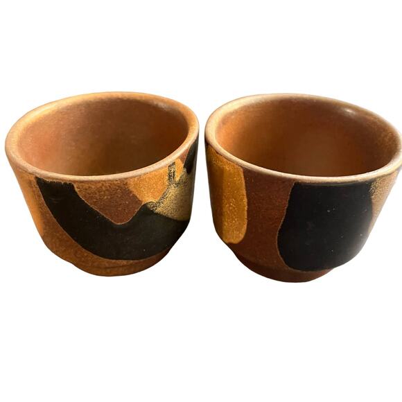 2 Vintage Pottery Craft USA Handcrafted Stoneware Cups - Picture 4 of 9